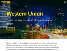Tablet Screenshot of corporate.westernunion.com